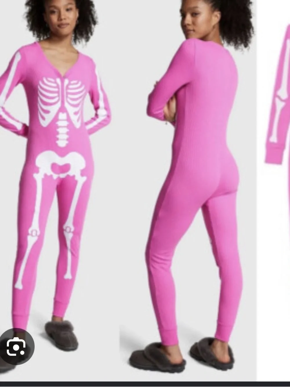 Victoria's Secret Hot Pink Skeleton Onesie